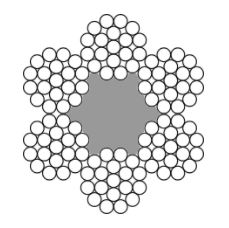 6×19 FC Staalkabel